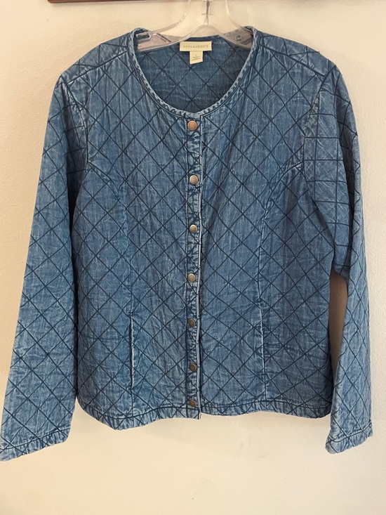 Appleseed's Jackets & Blazers - Appleseed's Quilted Denim Utility Jacket - Light Blue